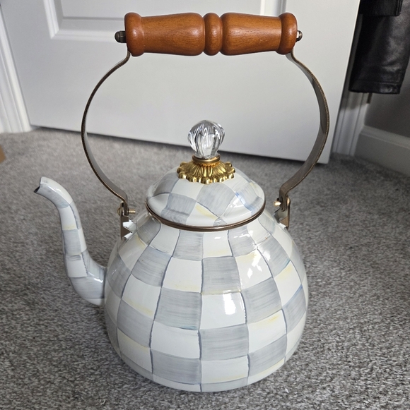 MacKenzie-Childs Other - Mackenzie Childs Sterling Check 3 Quart Tea Kettle